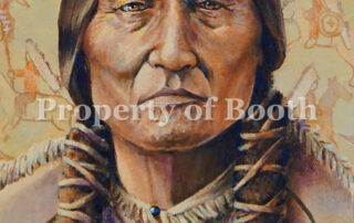 © Tony Weldon, Sitting Bull, 2023, acrylic on canvas, 36 x 24", Gift of the artist