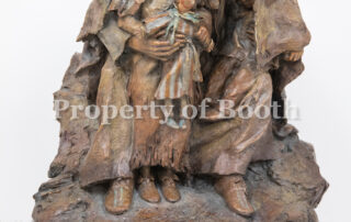 © John Coleman, Grandmother's Wisdom, 2013, bronze, 19 x 15 x 14", Gift of Levon Thomas