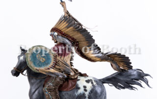 © Dave McGary, Battle of Two Hearts, 2001, polychrome bronze, 42.5 x 28 x 12", Given by the Council for Canadian American Relations through the generosity of an anonymous Canadian collector