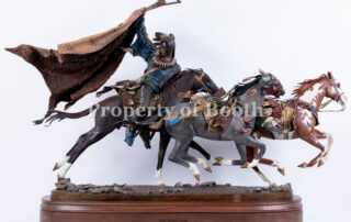 © Dave McGary, Gray Hawk's Legacy, 2000, polychrome bronze, 30 x 52.25 x 14", Given by the Council for Canadian American Relations through the generosity of an anonymous Canadian collector
