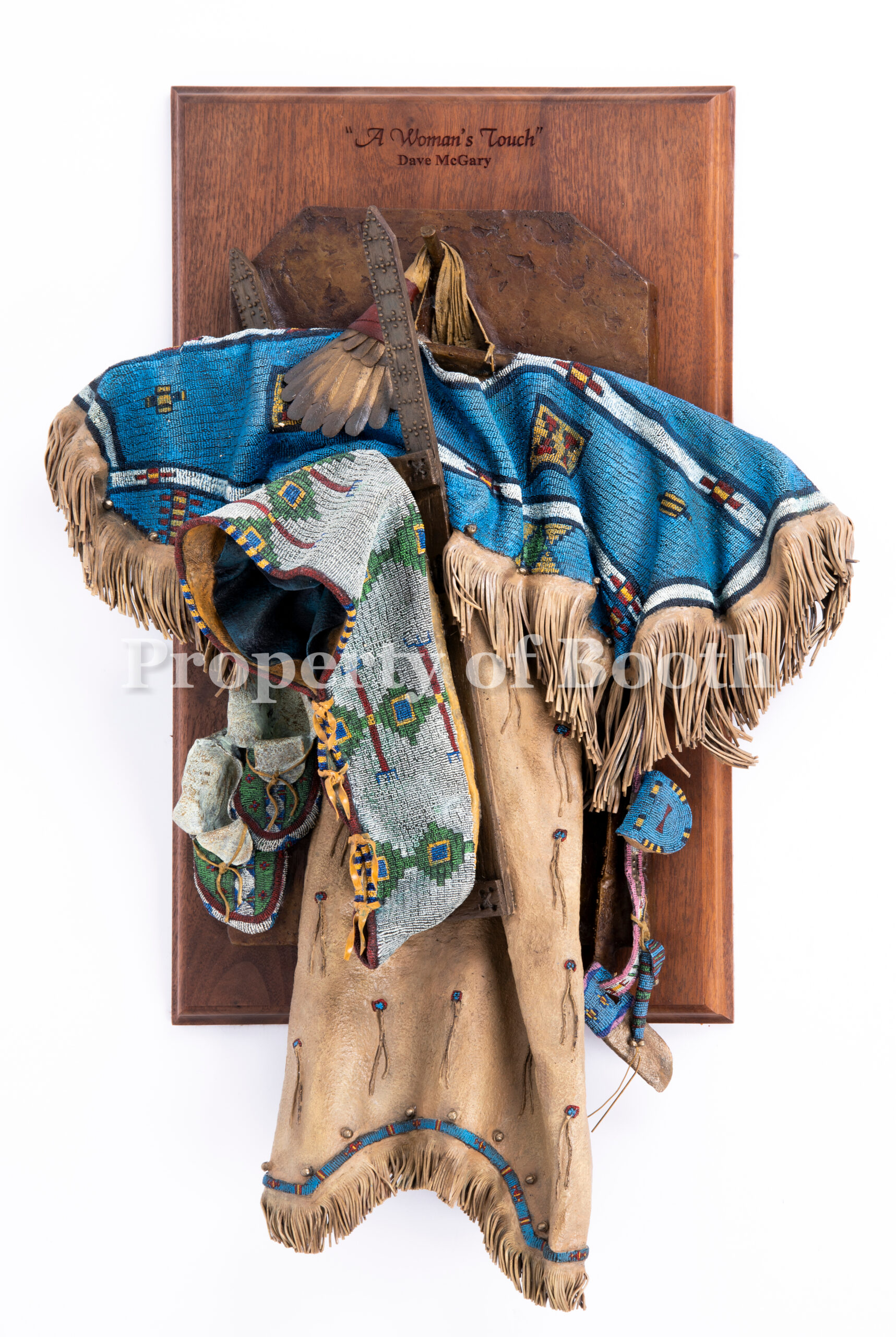 © Dave McGary, A Woman's Touch, 2002, polychrome bronze, 22 x 15 x 6", Given by the Council for Canadian American Relations through the generosity of an anonymous Canadian collector