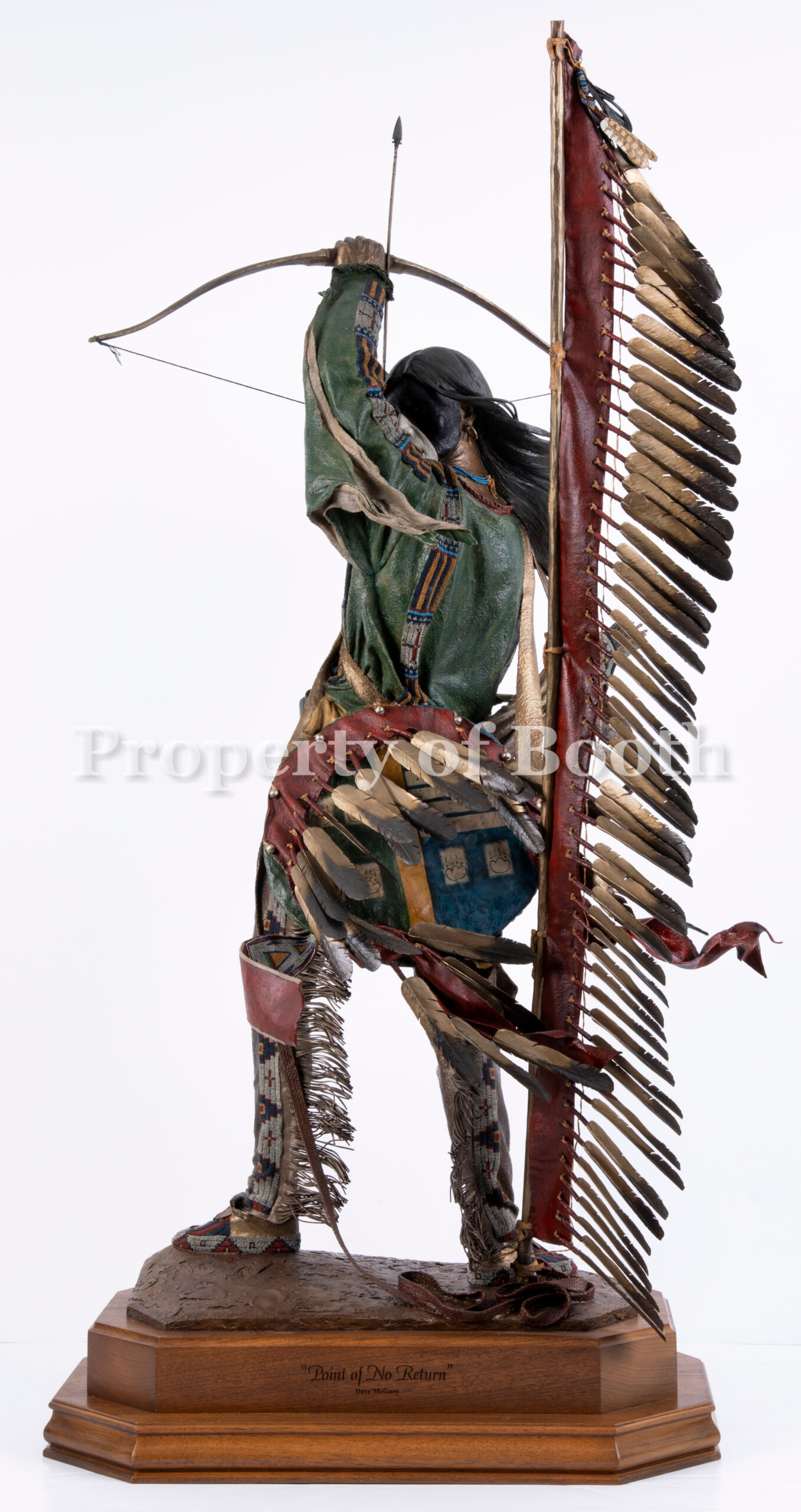 © Dave McGary, Point of No Return, 1999, polychrome bronze, 39 x 23 x 15.5", Given by the Council for Canadian American Relations through the generosity of an anonymous Canadian collector