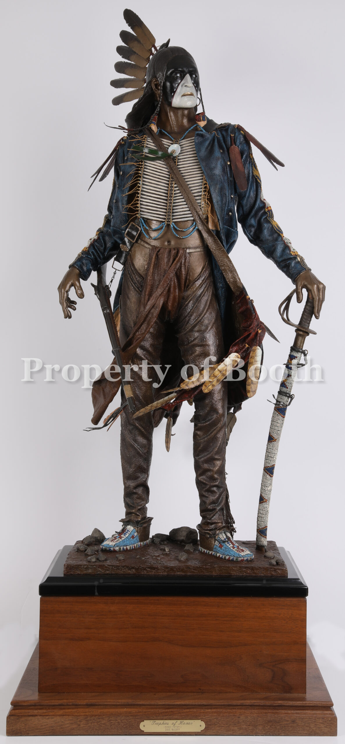 © Dave McGary, Trophies of Honor, 1994, polychrome bronze, 34 x 18 x 17.5", Given by the Council for Canadian American Relations through the generosity of an anonymous Canadian collector