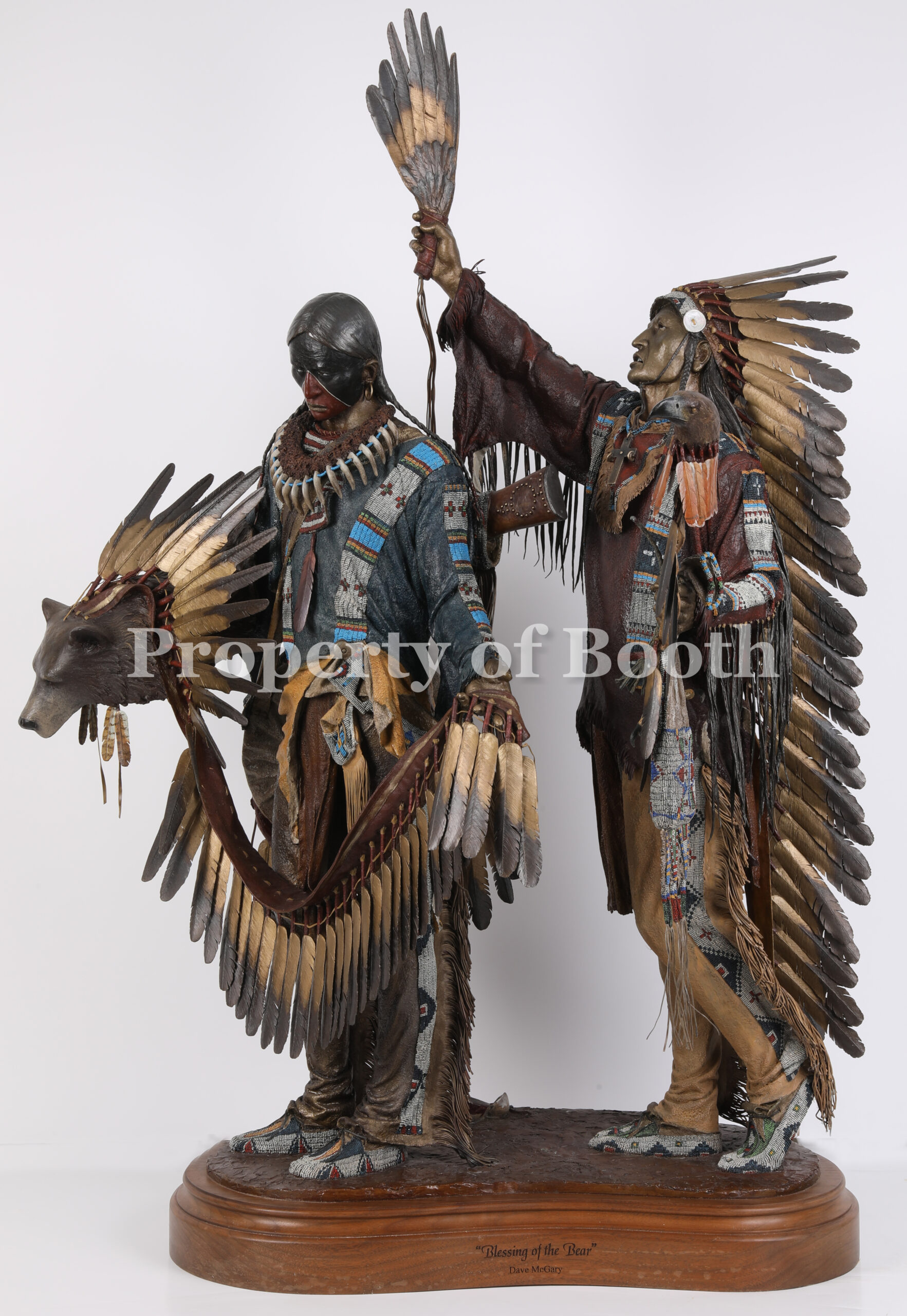 © Dave McGary, Blessing of the Bear, 2003, polychrome bronze, 39 x 27 x 21.25", Given by the Council for Canadian American Relations through the generosity of an anonymous Canadian collector