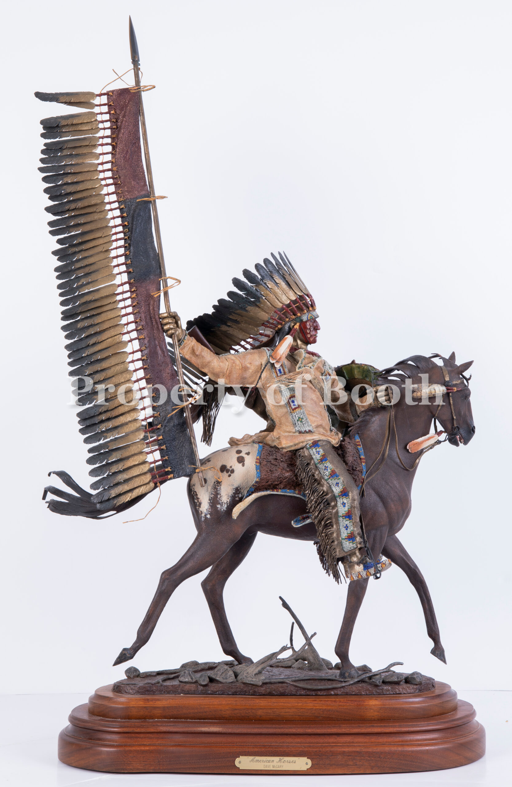© Dave McGary, American Horses, 1995, polychrome bronze, 29 x 20 x 9", Given by the Council for Canadian American Relations through the generosity of an anonymous Canadian collector
