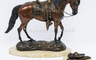 Janel Maher, Vaquero's Amigo, 2004, bronze, 12.5 x 14 x 5.25", Gift of the artist