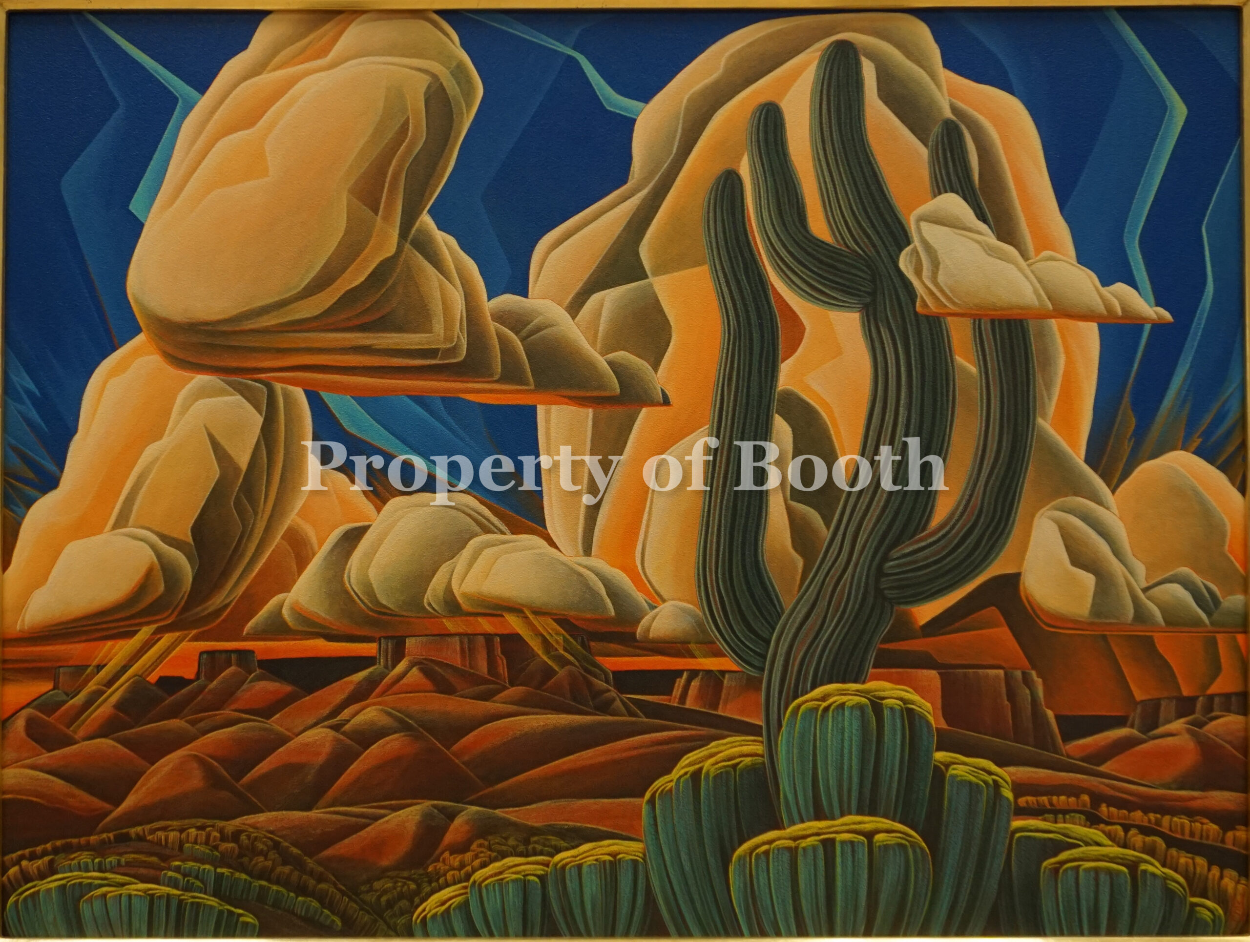 © William Haskell, Among Thorns and Silence, 2025, acrylic and watercolor on panel, 36 x 48"