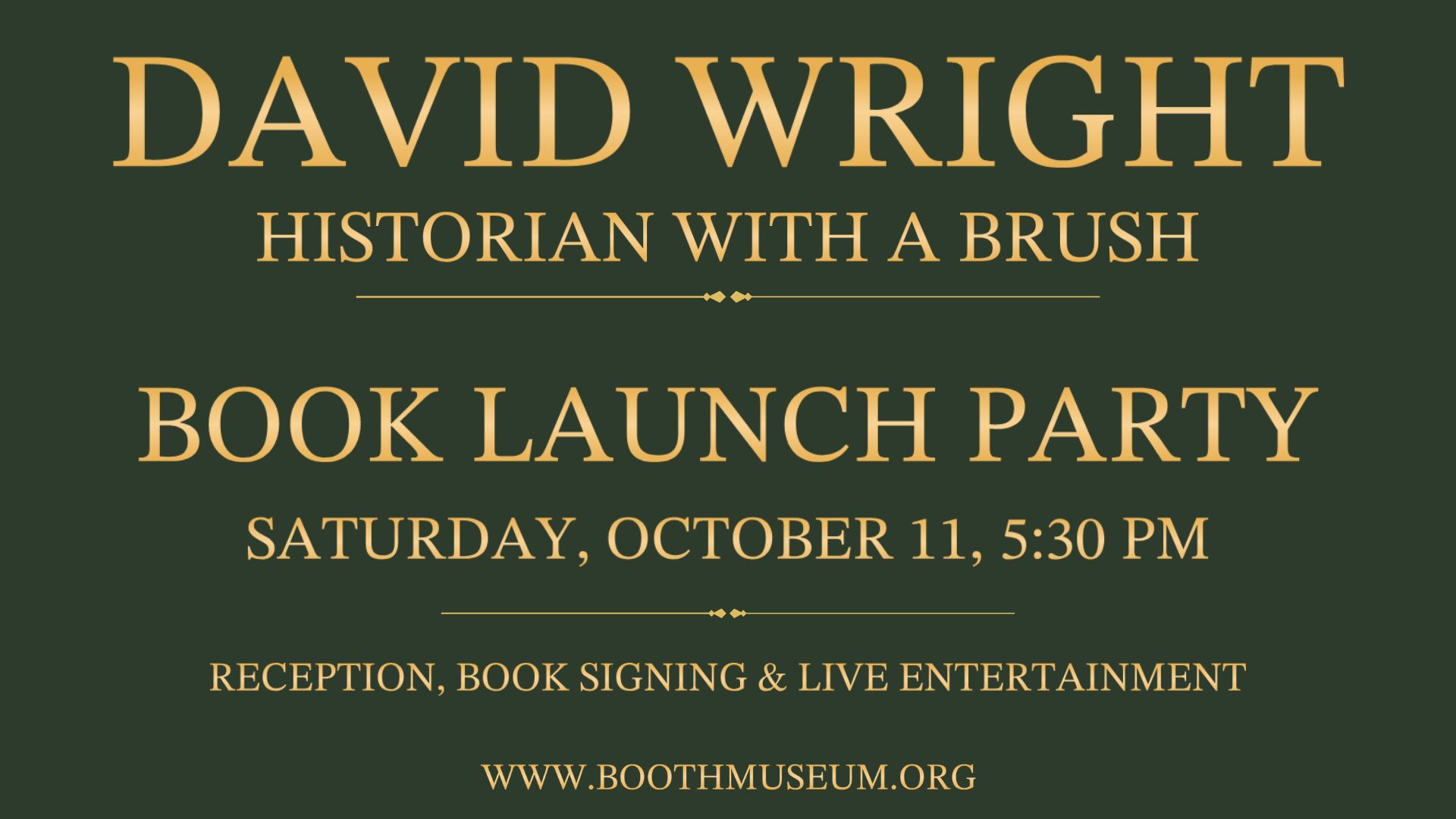 David Wright Book Launch Party