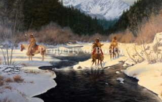 © Dan Bodelson, Slippery Crossing, n.d., oil on canvas, 30 x 40", Gift of Levon Thomas