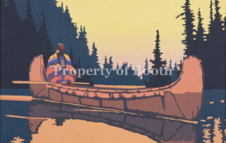 © Billy Schenck, Study for Lake Solitude, 2014, acrylic on canvas, 13.5 x 17.5", Gift of Levon Thomas