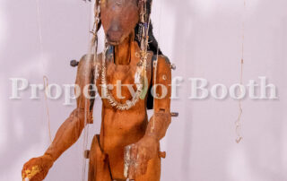 © Armond Lara, Sixtus, c. 2001, mixed media and white pine, 86 x 34 x 37.5", Gift of Wells Real Estate Funds, Inc.